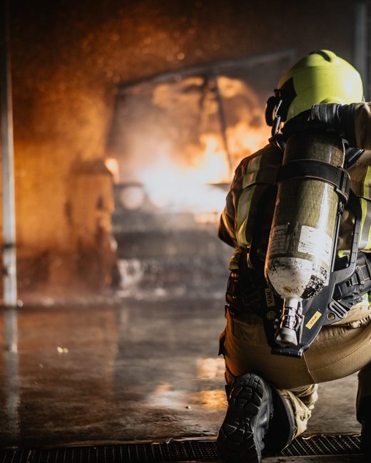 Inzet bij een brand